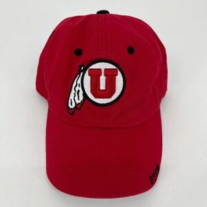 Captivating Headwear Utah Utes NCAA Red Baseball Cap Hat Adjustable Mens